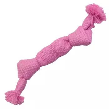 PLATZ PET SUPPLIES FUN Dog Toy Super Rope M Size Pink & розовый