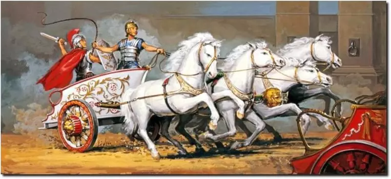 PLATZ Пластиковая модель колесницы Римской империи Grenco Model GM5405 1/48 (Боевой лафет) (Боевая машина)