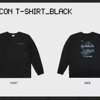 PLAVE Футболка Ancon черная M с большим фокусом