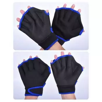 Плавание Дайвинг Перепончатые перчатки Утиные лапки Гребля Перчатки для ладоней Плавательное снаряжение M