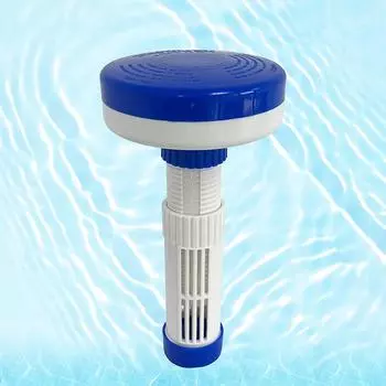 Плавательный бассейн Дезинфекция Плавательный бассейн Поплавок Таблетки Плавательный бассейн Поплавок Gu Поплавок Коробка Инструменты для чистки бассейна One Size синий