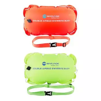 Плавательный буй с регулируемым поясным ремнем для плавания на открытой воде # Orange