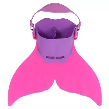 Плавательный ласт «русалка» для детей, монолитные хвостовые ласты для плавания, цельные ласты(розовый ) розовый