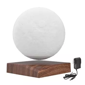 Плавающая 3D-печатная магнитная левитация светодиодная лунная лампа-ночник с 3 цветовыми режимами