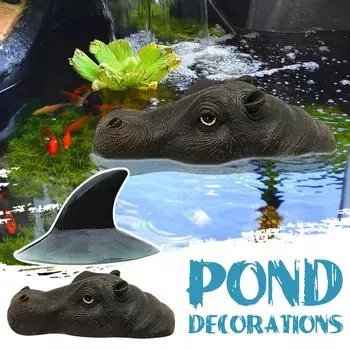 Плавающая голова, приманка для головы для бассейна, смола для бассейна и пруда, отпугиватель уток и т. д., декоративный садовый пруд для дома, садовый декор для аквариума One Size