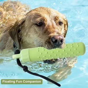 Плавающая игрушка для бассейна для собак, интерактивная игрушка для скрытия еды с веревкой, игрушка для жевания щенка красный