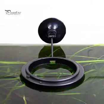 Плавающая кормушка для аквариума Puntos с кольцом плавучести на присоске, инструмент для кормления в бассейне