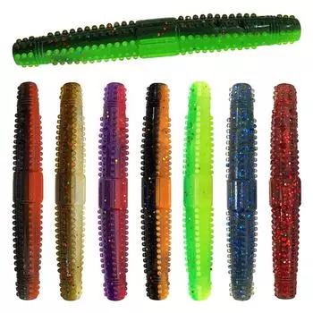 Плавающая мягкая приманка для рыбалки TPR со звуком насекомых и шариками (8PCS)