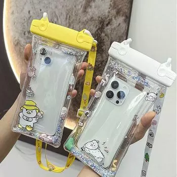 Плавающая подушка безопасности защитный чехол мультфильм плавательный мешок хранения мягкий водонепроницаемый телефон сумка рафтинг Style A