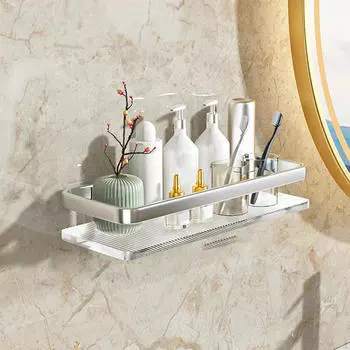 Плавающая полка из акрила на стену для кухни и ванной комнаты Argent 30cm