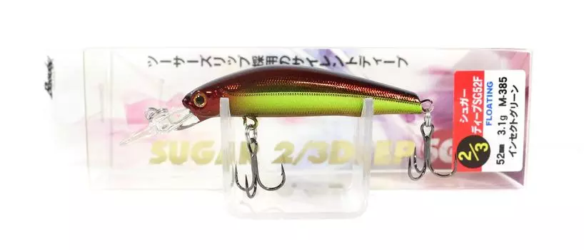 Плавающая приманка Bassday Sugar 2/3 Deep SG 52F 3,1 грамма M-385 (4256)