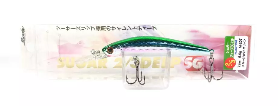 Плавающая приманка Bassday Sugar глубиной 2/3 SG 72F 6,0 грамм M-207 (1089)