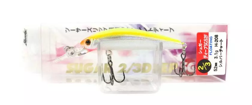Плавающая приманка Bassday Sugar глубиной 2/3 SG 52F 3,1 грамма H-208 (4133)