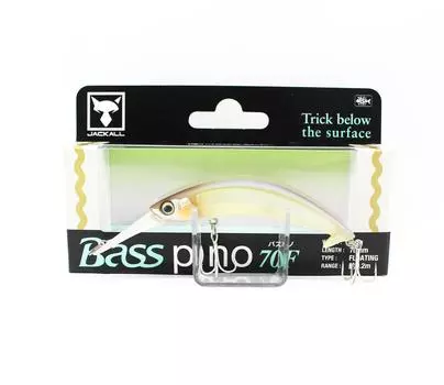 Плавающая приманка Jackall Bass Pino 70F Dead White (5395)