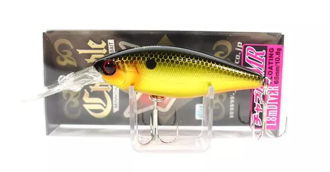 Плавающая приманка Jackall Chubble MR Minnow золотисто-черная (1160)