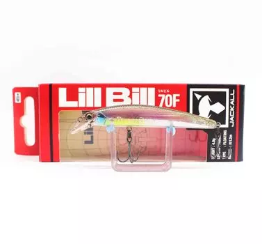 Плавающая приманка Jackall Lill Bill 70F с полузеркалом Wakasagi (1504)