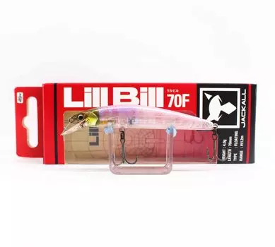 Плавающая приманка Jackall Lill Bill 70F Сексуальная прозрачная розовая (1535 г.)