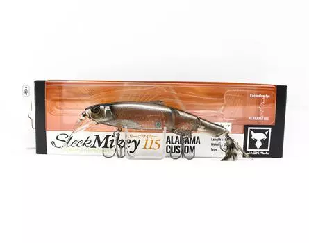 Плавающая приманка Jackall Mikey Sleek 115 Alabama Stealth Smoke Shad (1877 г.)