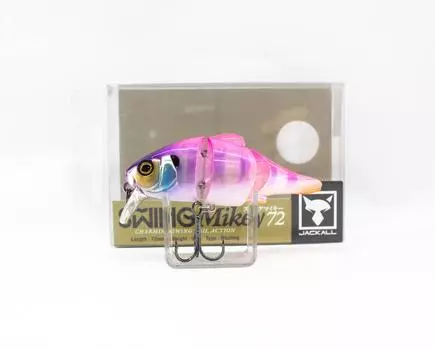 Плавающая приманка Jackall Mikey Swing 72 с розовой спинкой Kogill (4082)