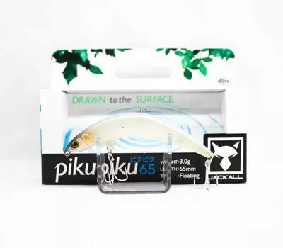 Плавающая приманка Jackall Piku Piku 65 Dead White (9990)