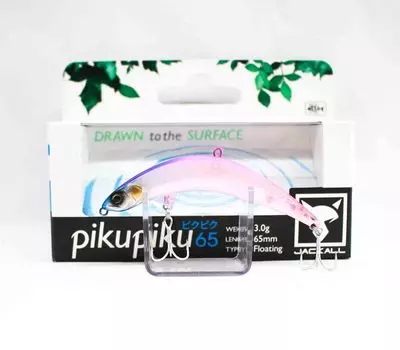Плавающая приманка Jackall Piku Piku 65, прозрачный розовый (0064)