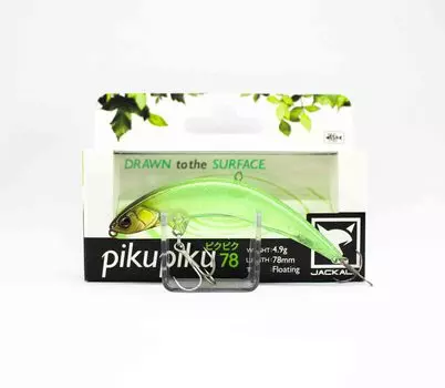 Плавающая приманка Jackall Piku Piku 78 Clear Chart (0132)