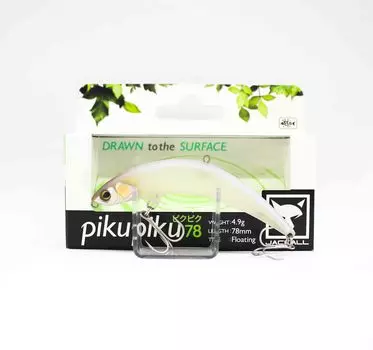 Плавающая приманка Jackall Piku Piku 78 Dead White (0095)
