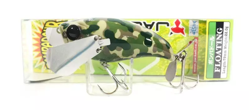 Плавающая приманка Jackall Pompadour в армейском зеленом камуфляже (6364)