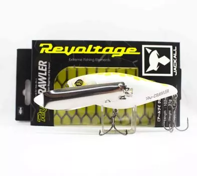 Плавающая приманка Jackall RV-Crawler Racing White (7823)