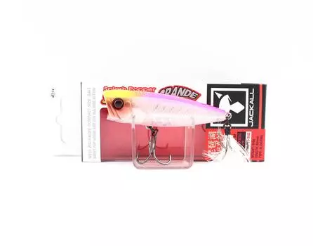 Плавающая приманка Jackall SK Pop Grande Hiramura Custom с розовой жемчужиной на спине (8108)