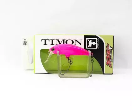 Плавающая приманка Jackall Timon Buri Buri Minnow F, розовая (6654)