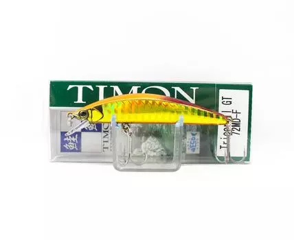 Плавающая приманка Jackall Timon Tricoroll GT 72 SR-F Red & Gold (9211)