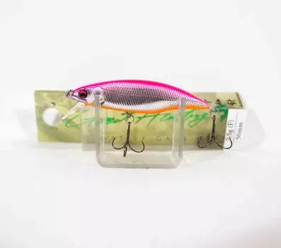 Плавающая приманка Megabass GH50 Flat Side 2,5 грамма M с розовой спинкой OB (6956)