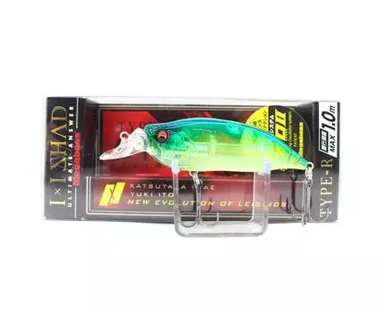Плавающая приманка Megabass IXI Shad Type-R 1 м Skelton Blue Back Char (0753)