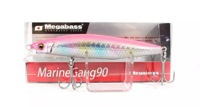 Плавающая приманка Megabass Marine Gang 90F GG Розовая спинка Радуга (8243)