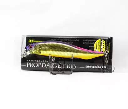 Плавающая приманка Megabass Prop Darter 106 M Champagne Kinkuro PS (4041)