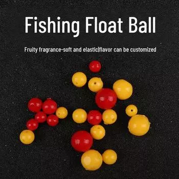 Плавающая приманка TPR с шариком-плавуном и вкусом сладкой кукурузы — мягкая искусственная приманка для карпа. 8mm Small красный