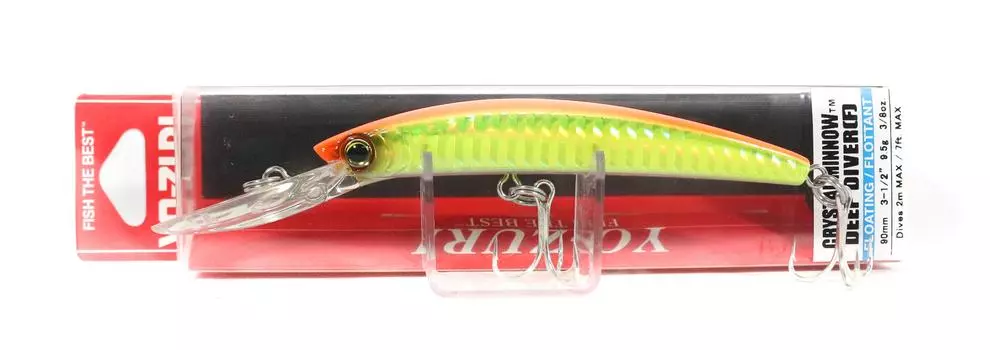 Плавающая приманка Yo Zuri Crystal Minnow DD 90 мм R1134-HOBG (2349)