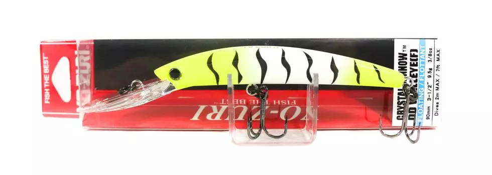 Плавающая приманка Yo Zuri Crystal Minnow DD Walleye 90 мм R1205-CLT (6725)