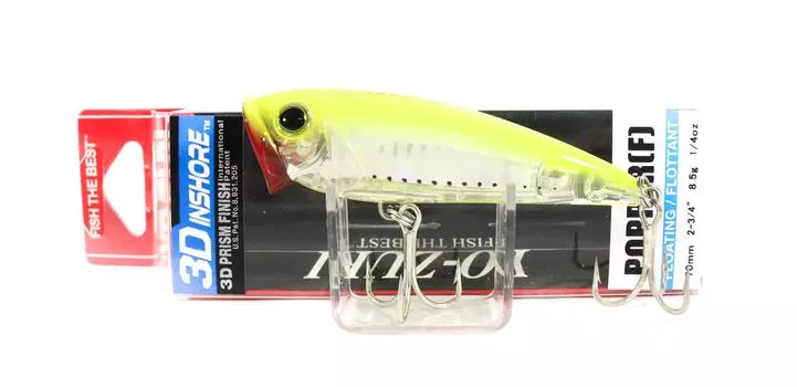 Плавающая приманка Yo Zuri Duel 3D Inshore Popper 70 R1210-GHCS (7203)