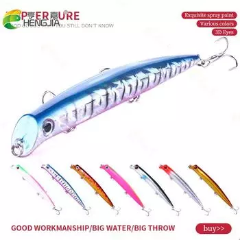 Плавающая рыболовная приманка Topwater Popper, искусственная приманка 12,6 см-16,3G-6 # тройные 6 # крючки, воблер, пластиковые снасти HardBait, джеркбейт Pesca