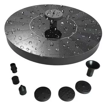 Плавающая ванна для птиц на солнечной энергии, фонтан для воды, открытый пруд, бассейн, сад, патио