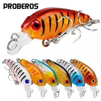 Плавающая водная приманка 4,5 см, пластиковая бионическая приманка, 4 г, приманка, маленькая жирная приманка