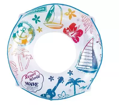 Плавающее кольцо Live Light Tokyo Candle 90 см Rainbow Resort Toy, стандарты безопасности продукта пройдены белый