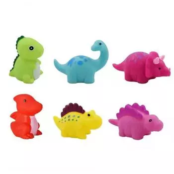 Плавающие игрушки для ванны с подсветкой, индукционная плавающая игрушка, игрушки для ванны в виде динозавра для мальчиков и девочек 6Pcs