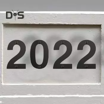 Плавающие номера домов для наружных дверей из нержавеющей стали с металлическим адресом для почтового ящика дома или офиса 1 чёрный