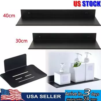 Плавающие полки, настенные металлические подвесные полки для ванной комнаты, кухни, настенные полки для хранения вещей, декор стен, спальни, гостиной 1PC