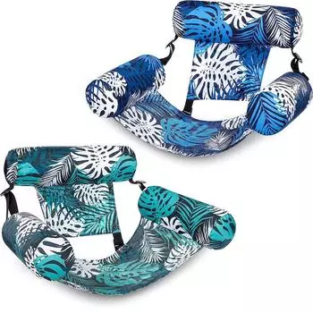 Плавающие стулья для бассейна для взрослых, надувные стулья для бассейна, надувные палки для бассейна для взрослых, плавающее водное кресло для вечеринки у бассейна летом на воде One Size синий