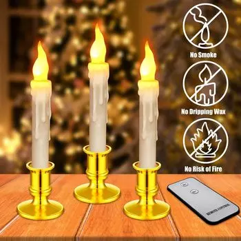 Плавающие свечи на Хэллоуин с дистанционным управлением, светодиодные беспламенные свечи для вечеринок, дня рождения, свадьбы, семейного украшения 12ps теплый белый