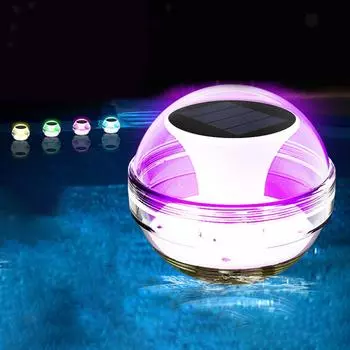 Плавающие светильники для бассейна, солнечные светильники для бассейна, меняющие цвет RGB, IP65, водонепроницаемые светодиоды для бассейна, сада, ландшафта, плавающие светильники